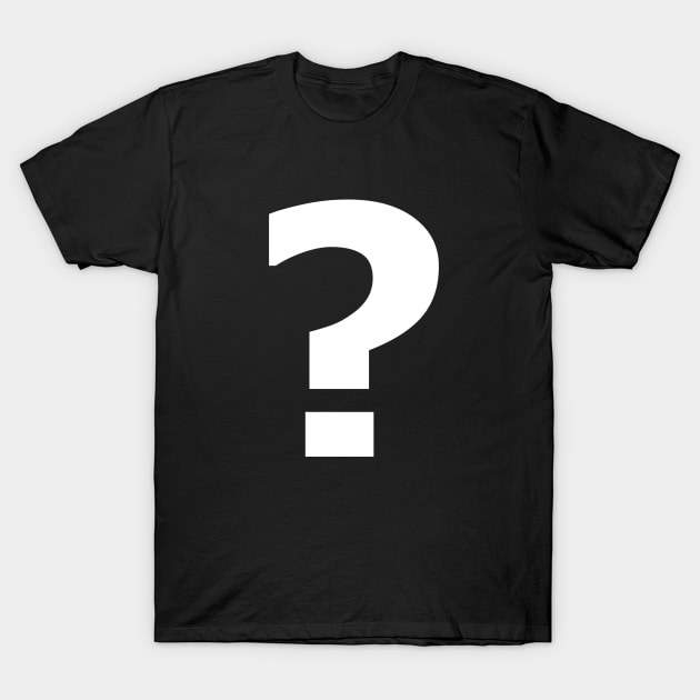 Question Mark Inquiry Design T-Shirt by teesbyfifi